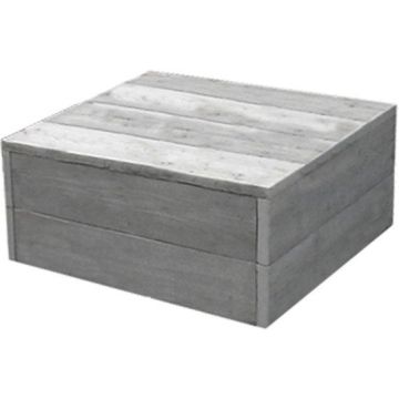 Bouwpakket Vintage Look steigerhout lage tafel L80xB80xH43 cm.