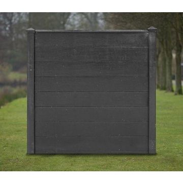 Sleufpaal - Antraciet 11.5x11.5x280 cm. ( systeem  Spaarne ).