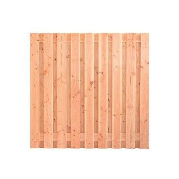 Tuinscherm Innsbruck 180x180 cm. Douglas 17 plus 2 planks fijnbezaagd.