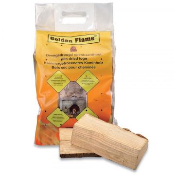 Haardhout ovengedroogd per 3 zakken, Mix.