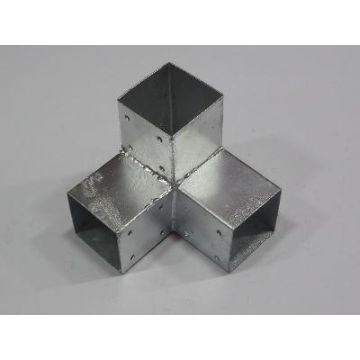 Verbindingsstuk 3-weg Hoekmodel 9x9 cm.