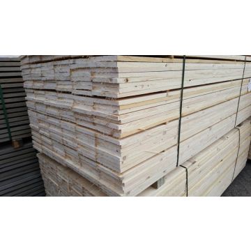 Nieuw steigerhout. 2x19.5x250 cm. Per 50 stuks. - Extra dunne uitvoering.***