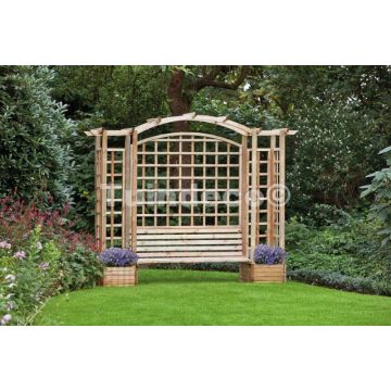 Pergolabankset B287xD54xH270 cm. 