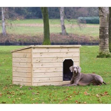 Hondenverblijf Teckel. Afmeting L130xD93CM