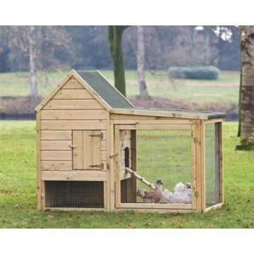 Kippenverblijf Wyandotte. Afmeting L190xD95CM