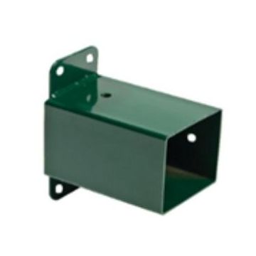 Wandverbinding Groen t.a.v. paal 9x9 cm.