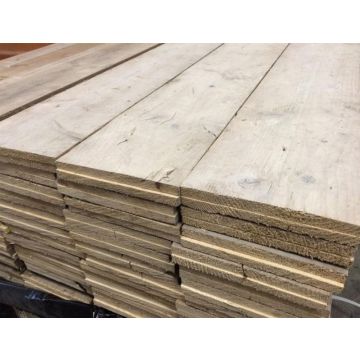 Steigerhout GEBRUIKT 1.5x20x455cm. Gedoubleerd