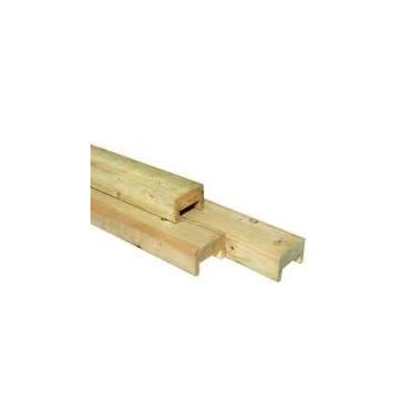 Afdeklat Geimpregneerd Rechthoekig 180 cm. 3-planks tussenruimte.