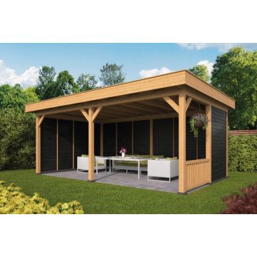 Geschaafd Lariks/Douglas Zwart Plat Dak Olso L Type 3 