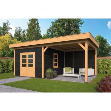 Geschaafd Lariks/Douglas Zwart Plat Dak Olso L Type 4 