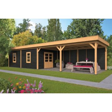 Geschaafd Lariks/Douglas Zwart Plat Dak Olso L Type 11