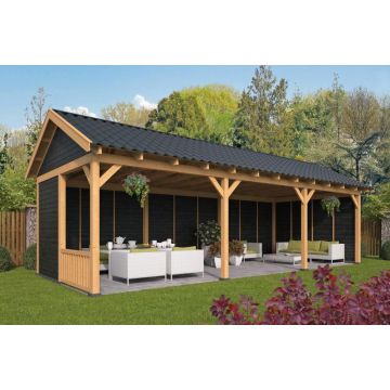 Geschaafd Lariks/Douglas Zwart Zadeldak Hamar XL Type 6