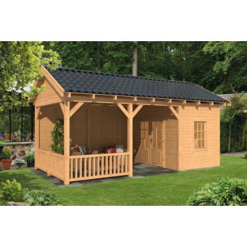 Geschaafd Lariks/Douglas Zwart Zadeldak Hamar L Type 7