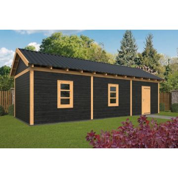 Geschaafd Lariks/Douglas Zwart Zadeldak Hamar L Type 8