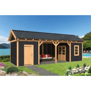 Geschaafd Lariks/Douglas Zwart Zadeldak Hamar XL Type 12