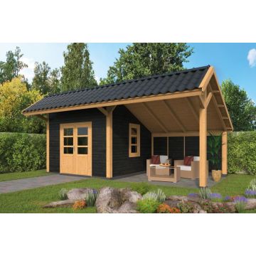 Geschaafd Lariks/Douglas Zwart Kapschuur Bergen XL Type 3