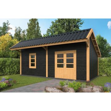 Geschaafd Lariks/Douglas Zwart Kapschuur Bergen L Type 4