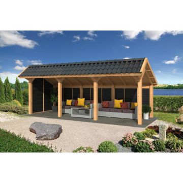 Geschaafd Lariks/Douglas Zwart Kapschuur Bergen L Type 6