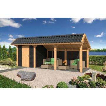 Geschaafd Lariks/Douglas Zwart Kapschuur Bergen L Type 7