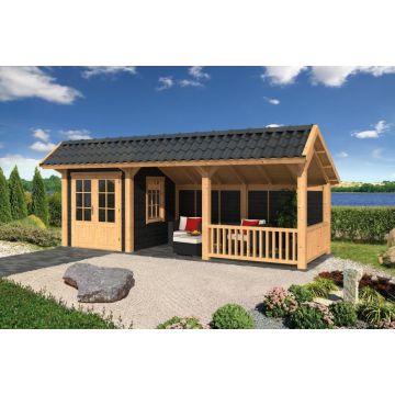 Geschaafd Lariks/Douglas Zwart Kapschuur Bergen L Type 8