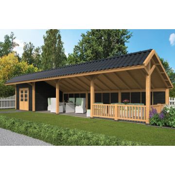 Geschaafd Lariks/Douglas Zwart Kapschuur Bergen L Type 11