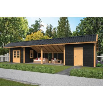 Geschaafd Lariks/Douglas Zwart Kapschuur Bergen XL Type 12