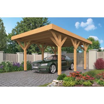 DHZ Carport Lemmer Lariks/Douglas Doe Het Zelf Carport Lemmer. Onbehandeld Larik