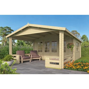 Blokhut - Tuinhuis Watford Met Overkapping 540 x 540