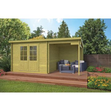 Blokhut - Tuinhuis Dora Groen 300+ 200x300