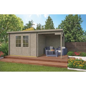 Blokhut - Tuinhuis Dora Grijs 300+200xD300