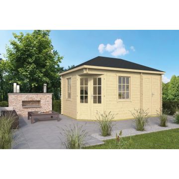 Blokhut - Tuinhuis Sigrid  aanbouw 440x300 cm