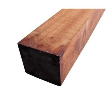 Hardhout paal fijnbezaagd 10x10 cm.
