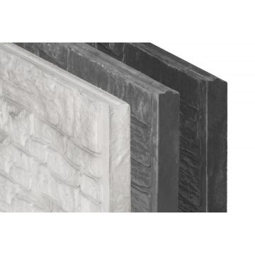 Berton@ Nostalgie wit/grijs Enkelzijdige Motiefplaat