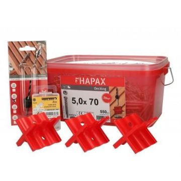 HAPAX hardhoutschr. 5x60 A2 (set)/emmer