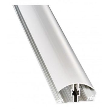 Knelprofiel Alu/PVC tbv kanaalplaat 16 mm. 250 cm lengte.