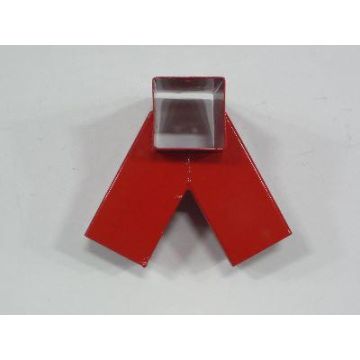 Schommelverbinding Rood t.a.v. paal 9x9 cm.