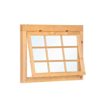 Uitzetraam Enkel W2 Vuren 119.5 x 87CM