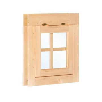 Uitzetraam Enkel W4 Vuren 57 x 57CM