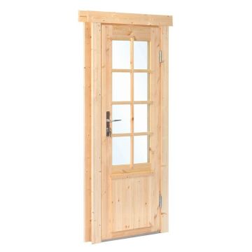 Deur Enkel Met Raam DL11 RS Vuren 90,5 x 196CM