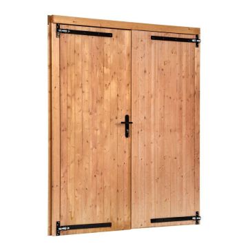 Opgeklampte Deur Dubbel LS Red Class Wood. Afmeting 185 x 205CM
