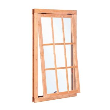 Douglas Uitzetraam 9-Ruits. Afmeting 1000 x 1554MM.