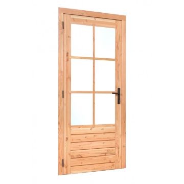 Douglas Enkele Glas Deur Dubbelglas 6-Ruits. RD Afmeting 1100 x 2150MM