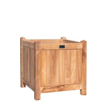 Bloembak Teak Lombok. Afmeting  L45xB45xH47CM