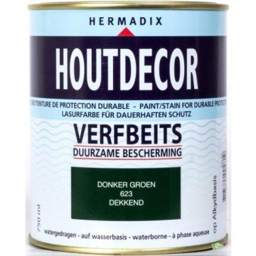 Houtdecor Donker-Groen Dekkend