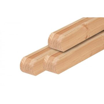 Douglas paal 8,8 x 8,8 gedroogd, geschaafd