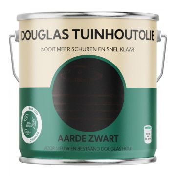 Bio-Based Olie. Douglas Tuinhoutolie. Aarde Zwart 2500ML