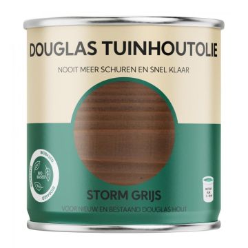 Bio-Based Olie. Douglas Tuinhoutolie. Storm Grijs. 750ML
