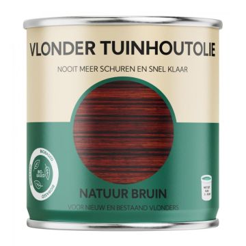 Bio-Based Olie. Vlonder Tuinhoutolie. Natuur Bruin. 750ML