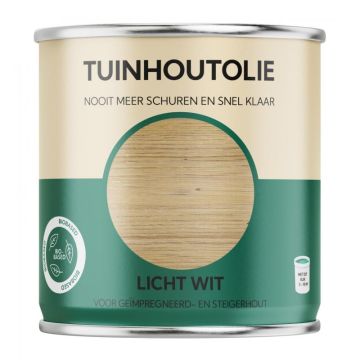 Bio-Based Olie. Tuinhout. Licht Wit. 750ML