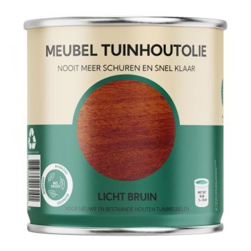 Bio-Based Olie. Meubel Tuinhoutolie. Licht Bruin. 750ML
